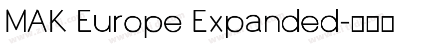 MAK Europe Expanded字体转换